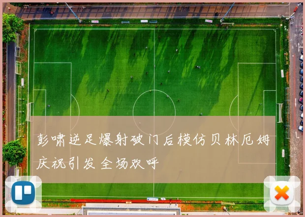 彭啸逆足爆射破门后模仿贝林厄姆庆祝引发全场欢呼